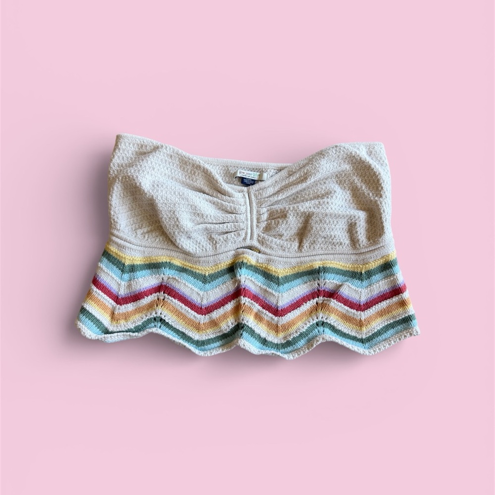 American Eagle Outfitters Cream Knit Top